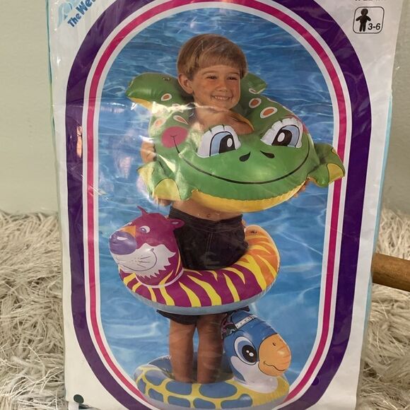 New Vintage 1996 Intex # 59220 The Wet Set  Split Ring Pool Float 26”x22” - Picture 5 of 15